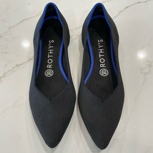 Rothy’s Black Pointed Toe Flat Shoe